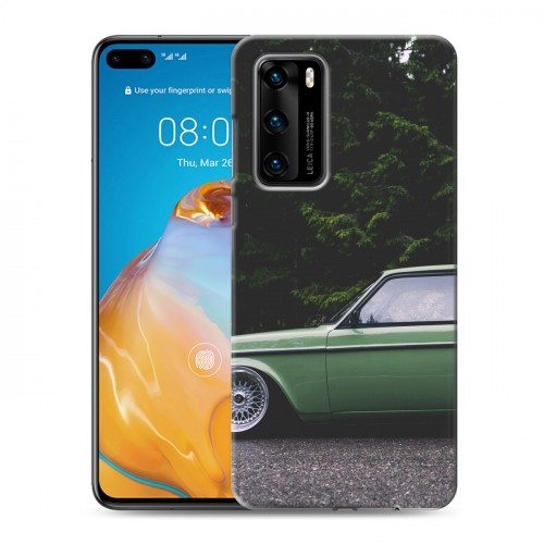 Дизайнерский силиконовый с усиленными углами чехол для Huawei P40 Volvo