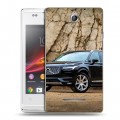 Дизайнерский пластиковый чехол для Sony Xperia E Volvo