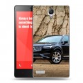 Дизайнерский силиконовый чехол для Xiaomi RedMi Note Volvo