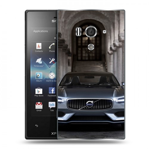 Дизайнерский пластиковый чехол для Sony Xperia acro S Volvo