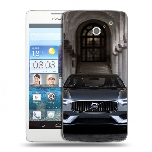 Дизайнерский пластиковый чехол для Huawei Ascend D2 Volvo