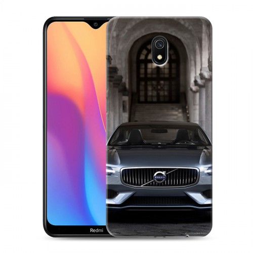 Дизайнерский силиконовый с усиленными углами чехол для Xiaomi RedMi 8A Volvo