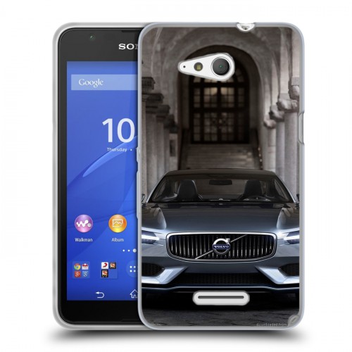 Дизайнерский пластиковый чехол для Sony Xperia E4g Volvo