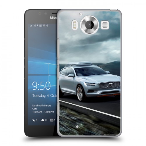 Дизайнерский пластиковый чехол для Microsoft Lumia 950 Volvo