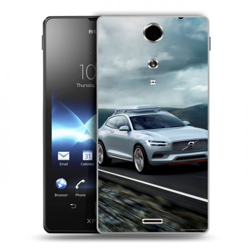 Дизайнерский пластиковый чехол для Sony Xperia TX Volvo