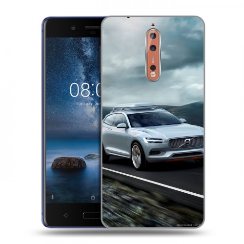 Дизайнерский пластиковый чехол для Nokia 8 Volvo