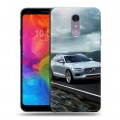 Дизайнерский пластиковый чехол для LG Q7 Volvo