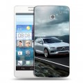 Дизайнерский пластиковый чехол для Huawei Ascend D2 Volvo