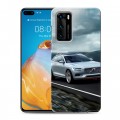 Дизайнерский силиконовый с усиленными углами чехол для Huawei P40 Volvo