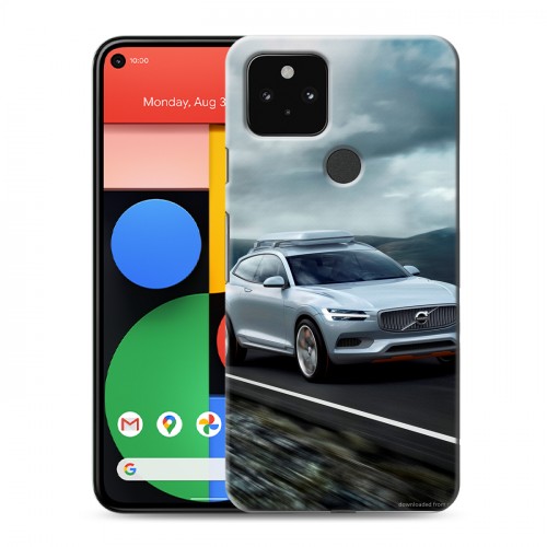 Дизайнерский пластиковый чехол для Google Pixel 5 Volvo