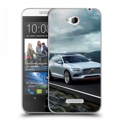 Дизайнерский пластиковый чехол для HTC Desire 616 Volvo