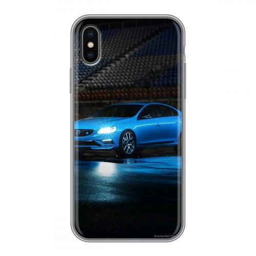 Дизайнерский силиконовый чехол для Iphone x10 Volvo