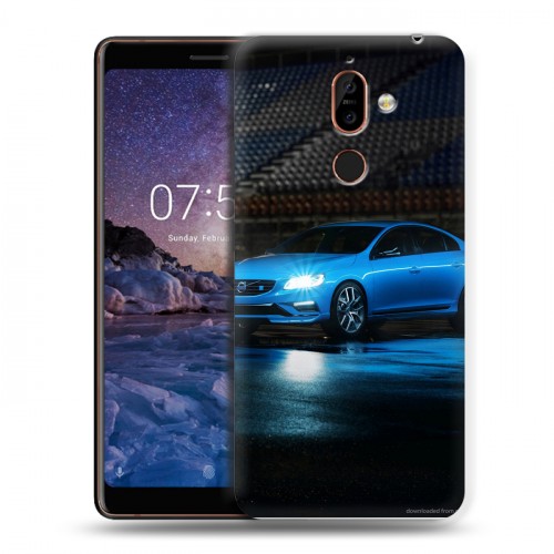 Дизайнерский пластиковый чехол для Nokia 7 Plus Volvo