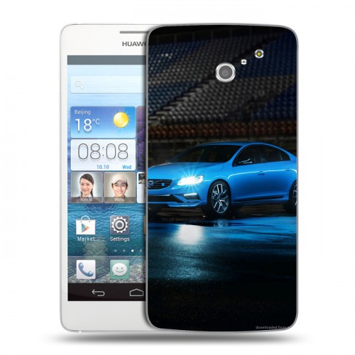 Дизайнерский пластиковый чехол для Huawei Ascend D2 Volvo