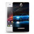 Дизайнерский пластиковый чехол для Sony Xperia E Volvo