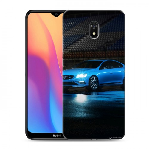 Дизайнерский силиконовый с усиленными углами чехол для Xiaomi RedMi 8A Volvo