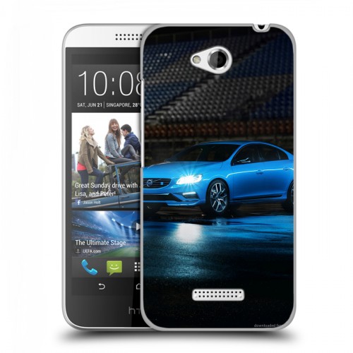 Дизайнерский пластиковый чехол для HTC Desire 616 Volvo