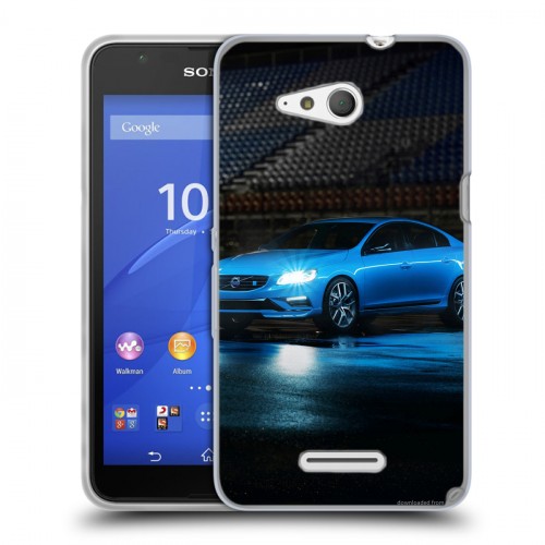 Дизайнерский пластиковый чехол для Sony Xperia E4g Volvo