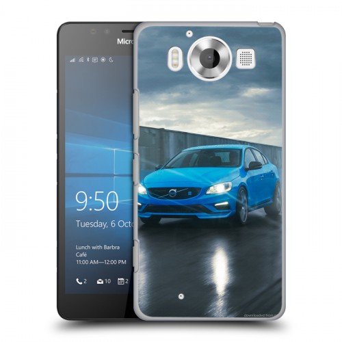 Дизайнерский пластиковый чехол для Microsoft Lumia 950 Volvo