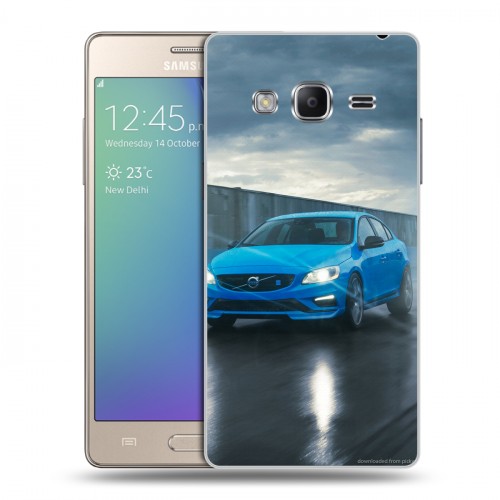 Дизайнерский пластиковый чехол для Samsung Z3 Volvo