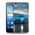 Дизайнерский пластиковый чехол для Huawei Y6 Volvo