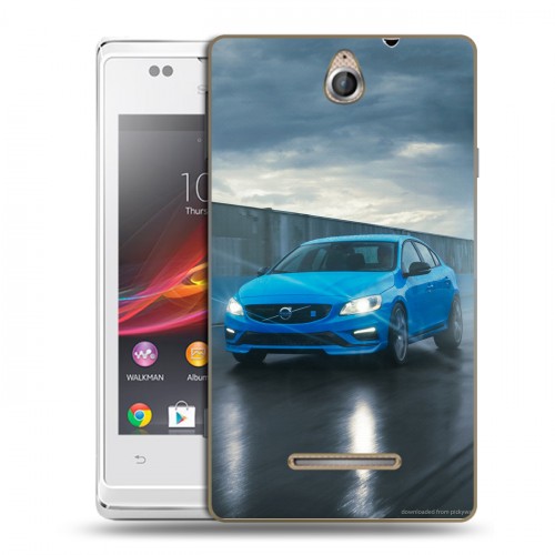 Дизайнерский пластиковый чехол для Sony Xperia E Volvo