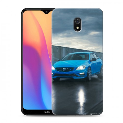 Дизайнерский силиконовый с усиленными углами чехол для Xiaomi RedMi 8A Volvo