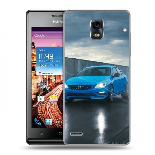 Дизайнерский пластиковый чехол для Huawei Ascend P1 Volvo