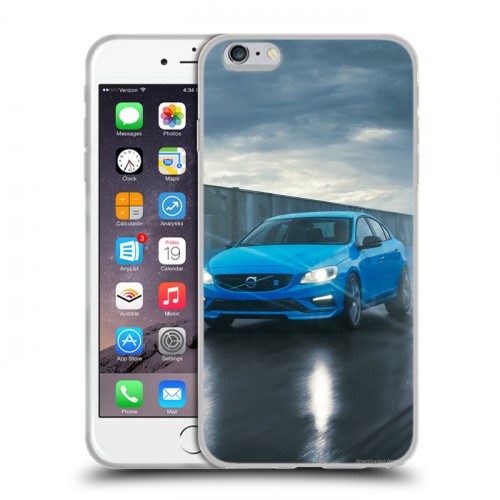 Дизайнерский силиконовый чехол для Iphone 6 Plus/6s Plus Volvo