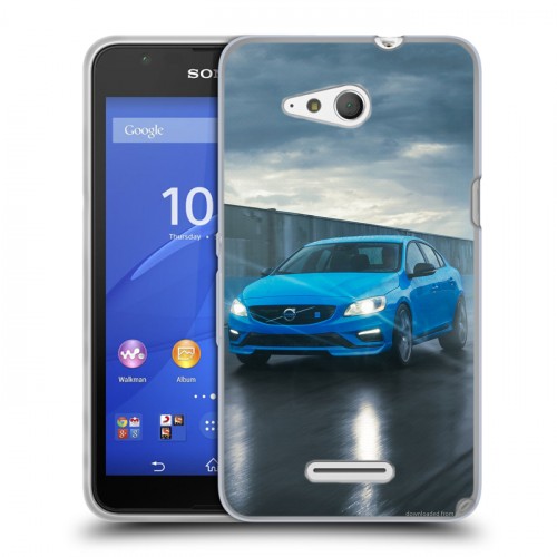 Дизайнерский пластиковый чехол для Sony Xperia E4g Volvo