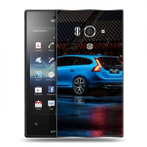 Дизайнерский пластиковый чехол для Sony Xperia acro S Volvo