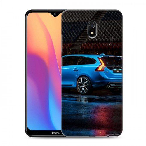 Дизайнерский силиконовый с усиленными углами чехол для Xiaomi RedMi 8A Volvo