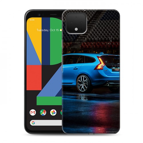 Дизайнерский пластиковый чехол для Google Pixel 4 Volvo