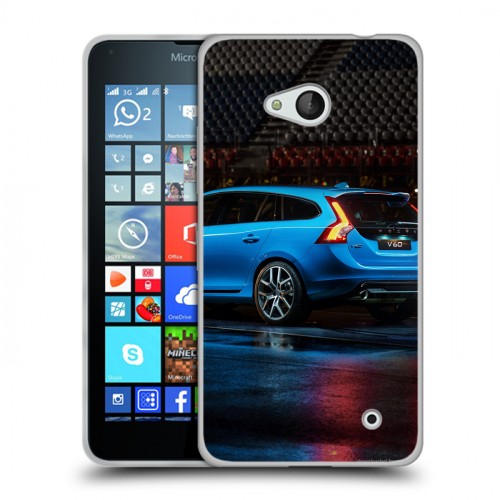 Дизайнерский пластиковый чехол для Microsoft Lumia 640 Volvo