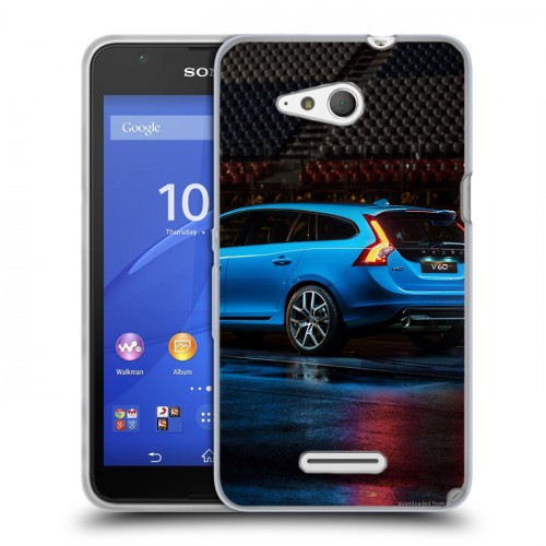 Дизайнерский пластиковый чехол для Sony Xperia E4g Volvo