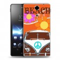 Дизайнерский пластиковый чехол для Sony Xperia TX Volkswagen