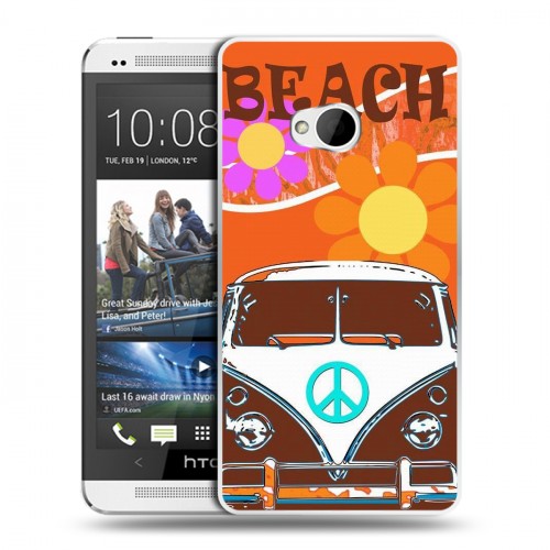Дизайнерский пластиковый чехол для HTC One (M7) Dual SIM Volkswagen