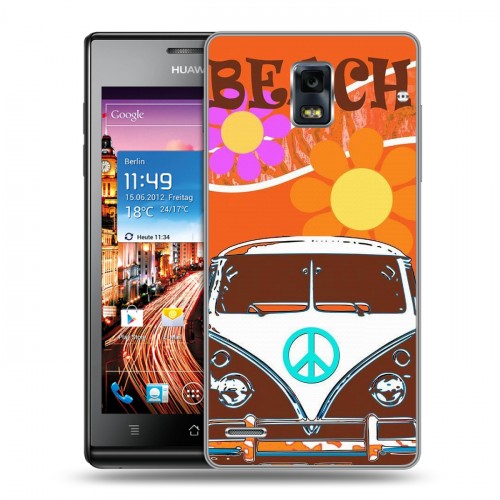 Дизайнерский пластиковый чехол для Huawei Ascend P1 Volkswagen