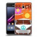 Дизайнерский силиконовый чехол для Sony Xperia E1 Volkswagen