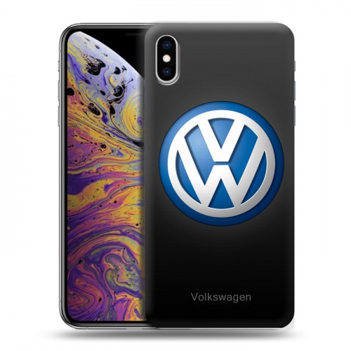 Дизайнерский силиконовый чехол для Iphone Xs Max Volkswagen