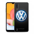 Дизайнерский силиконовый с усиленными углами чехол для Samsung Galaxy A01 Volkswagen