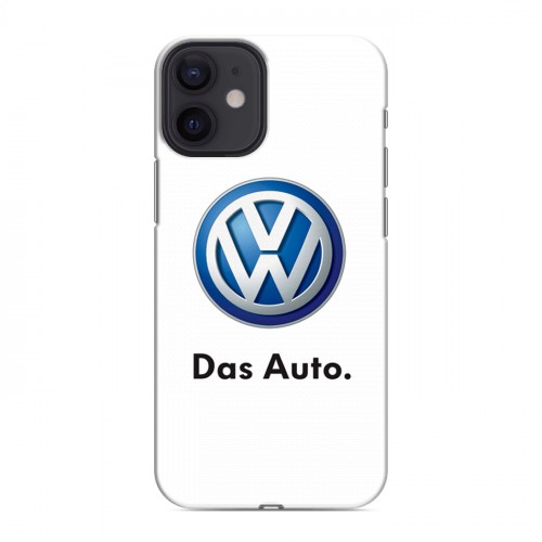 Дизайнерский силиконовый с усиленными углами чехол для Iphone 12 Mini Volkswagen