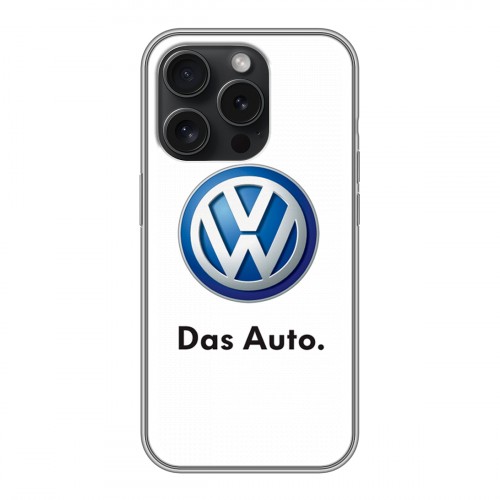 Дизайнерский силиконовый чехол для Iphone 15 Pro Volkswagen