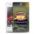 Дизайнерский пластиковый чехол для Sony Xperia E Volkswagen