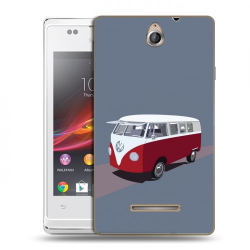 Дизайнерский пластиковый чехол для Sony Xperia E Volkswagen