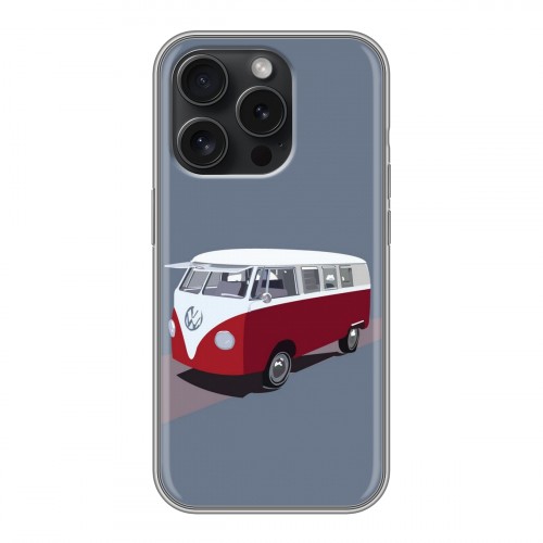 Дизайнерский силиконовый чехол для Iphone 15 Pro Volkswagen