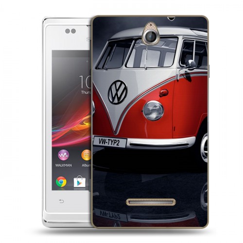 Дизайнерский пластиковый чехол для Sony Xperia E Volkswagen