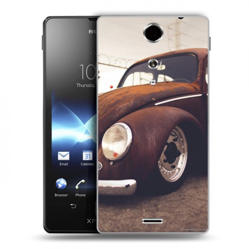 Дизайнерский пластиковый чехол для Sony Xperia TX Volkswagen