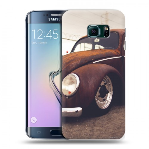 Дизайнерский пластиковый чехол для Samsung Galaxy S6 Edge Volkswagen