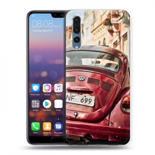 Дизайнерский силиконовый с усиленными углами чехол для Huawei P20 Pro Volkswagen